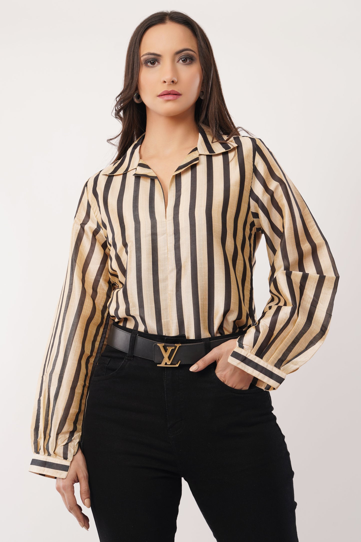 Regal Stripe Blouse