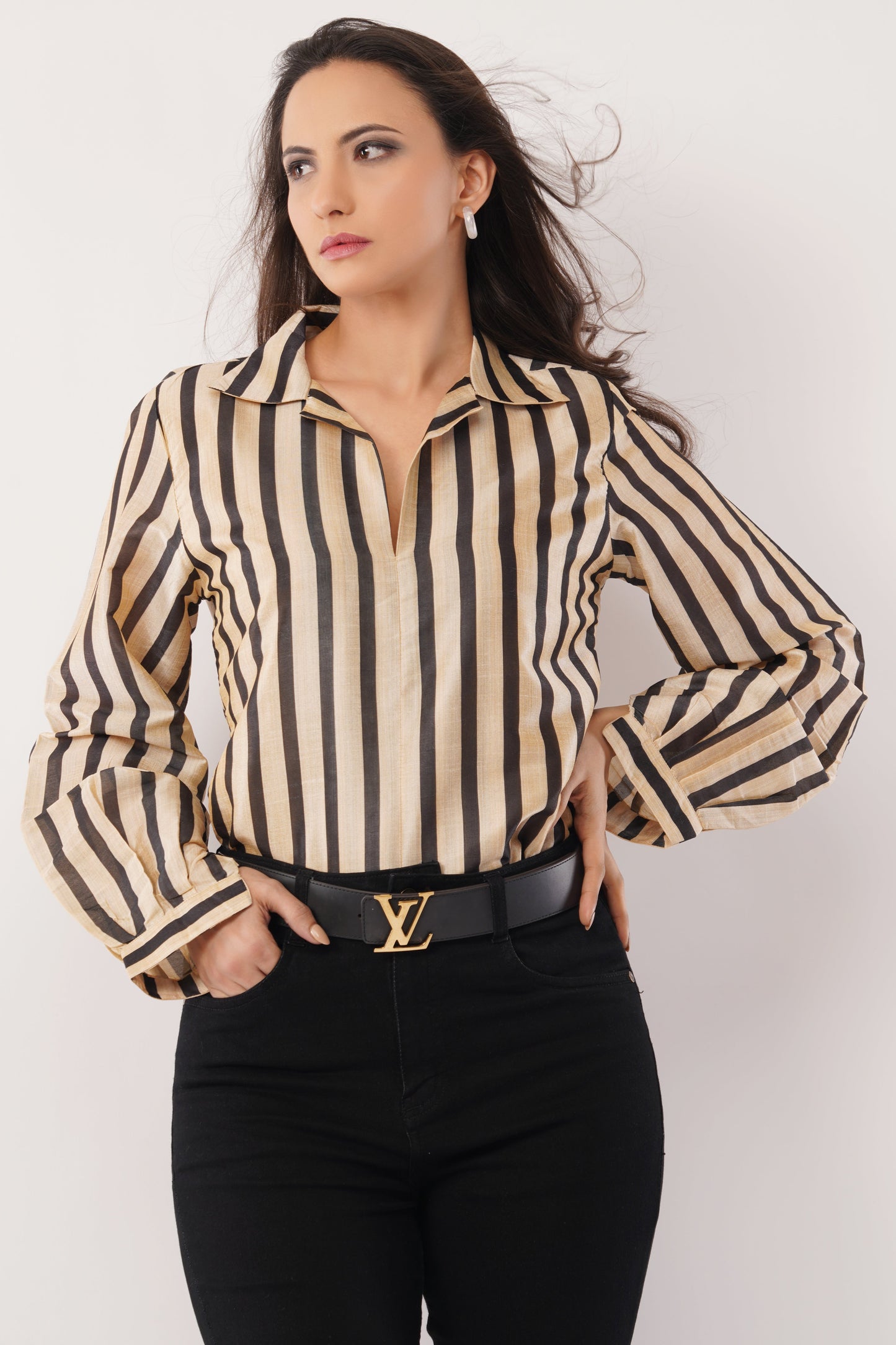 Regal Stripe Blouse