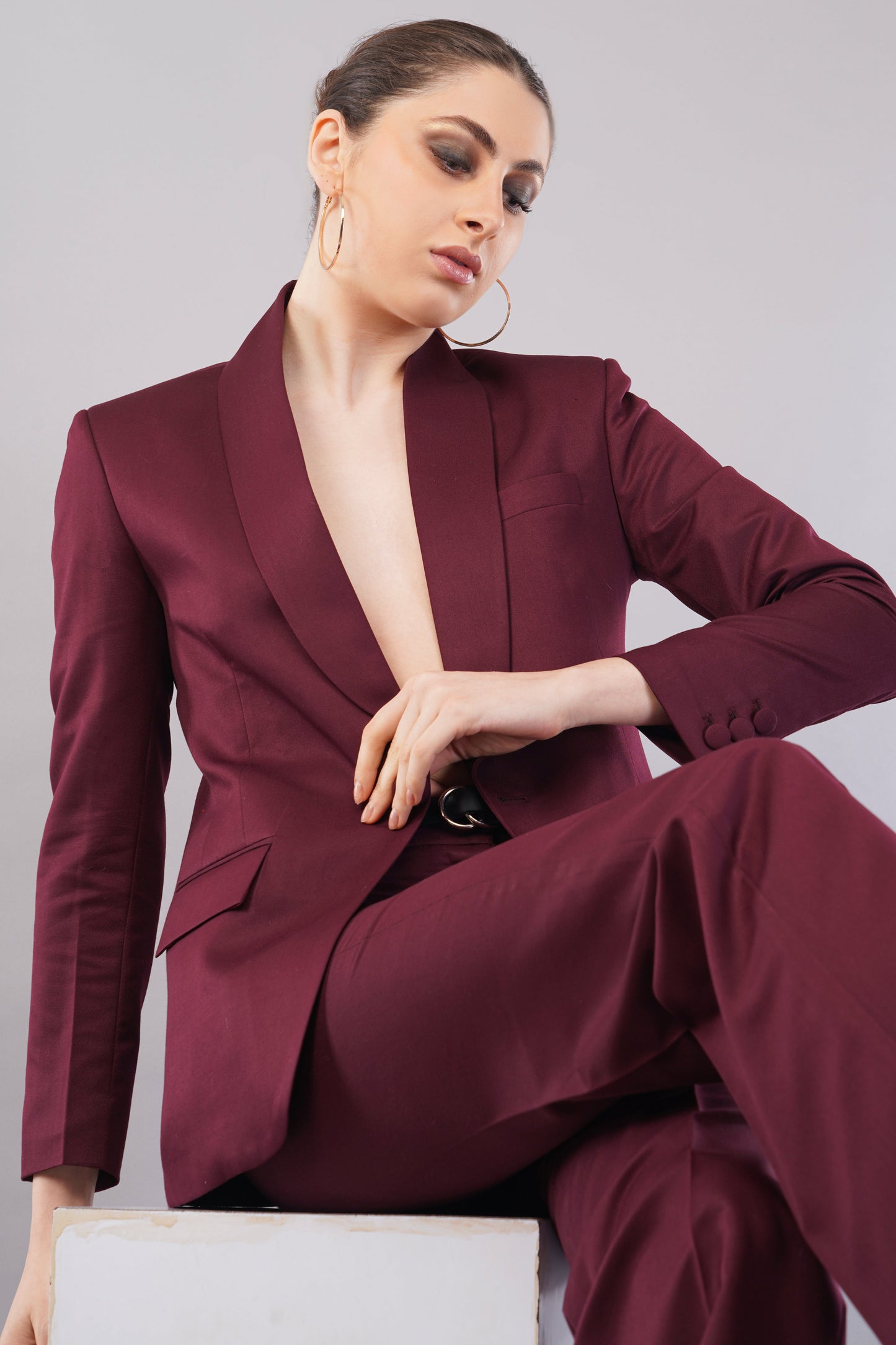 Merlot Elegance Blazer