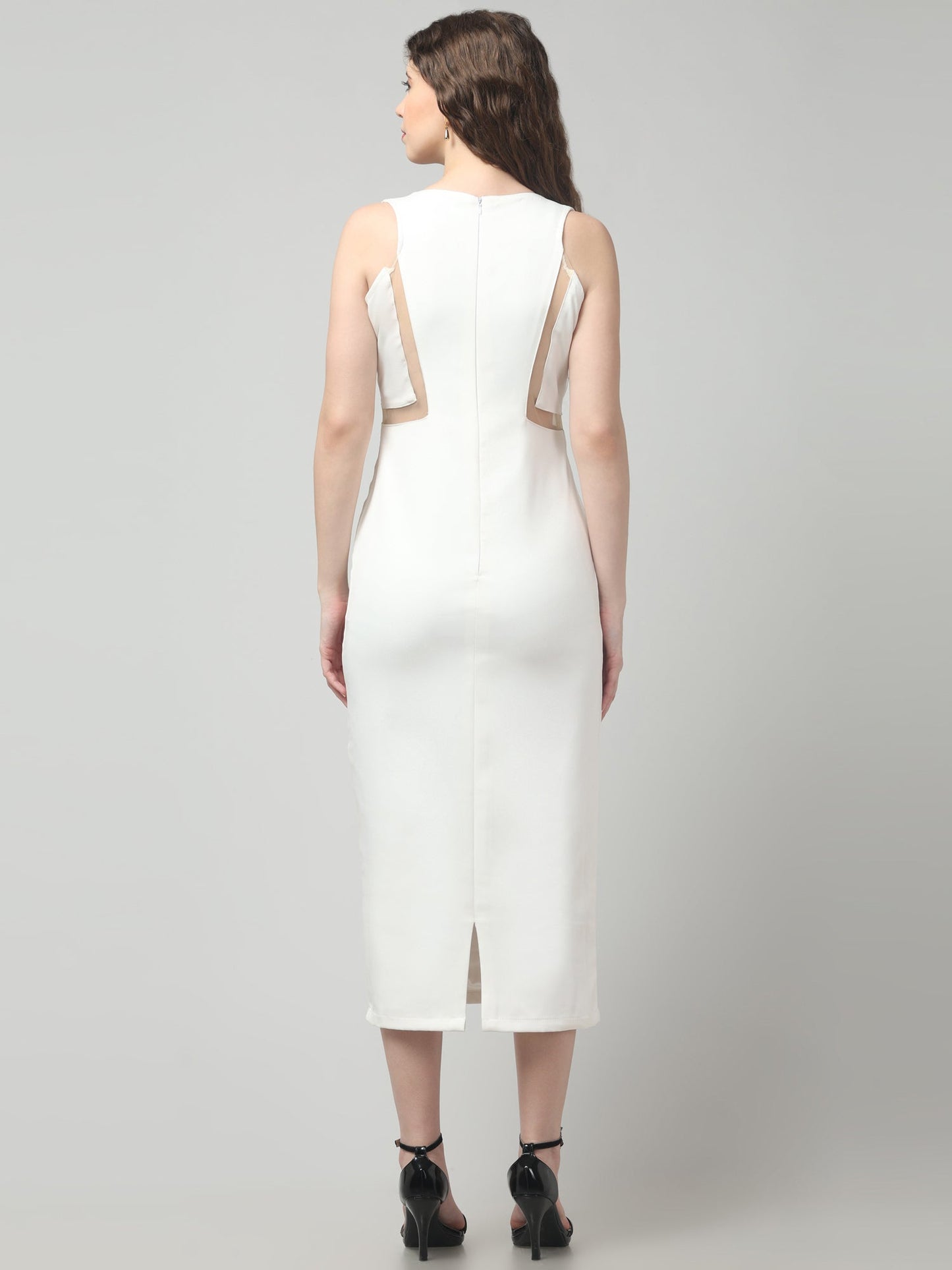 Ivory Cutout Elegance Dress