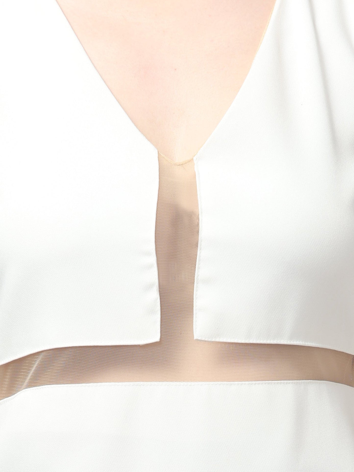 Ivory Cutout Elegance Dress