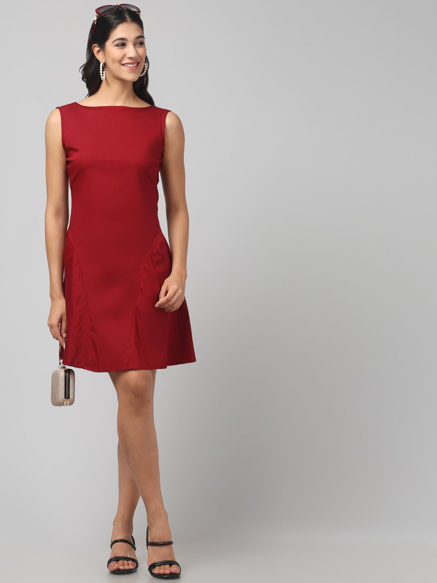 Crimson Curve Dress