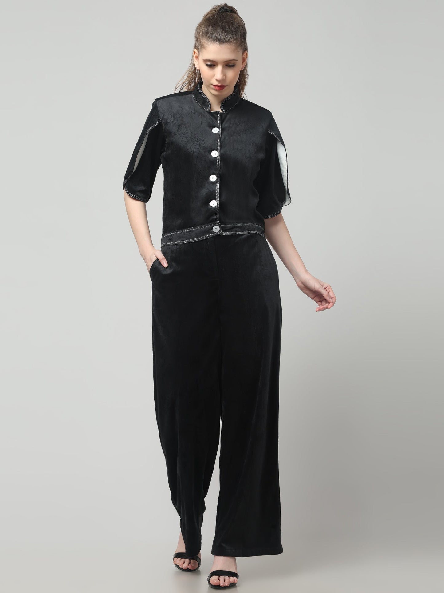 Velvet Noir Co-ord Set