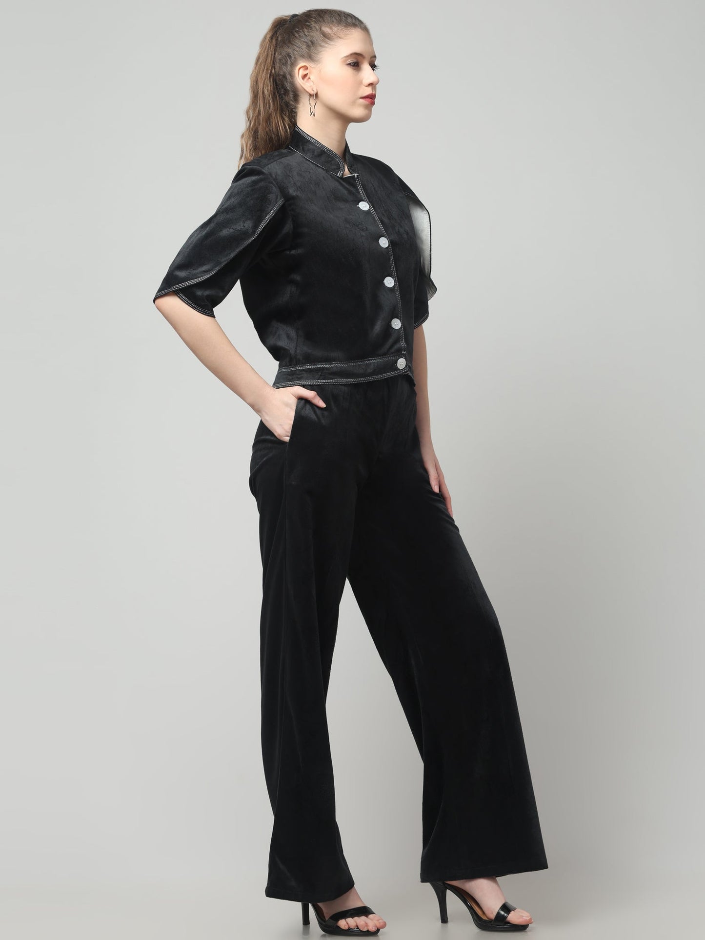 Velvet Noir Co-ord Set