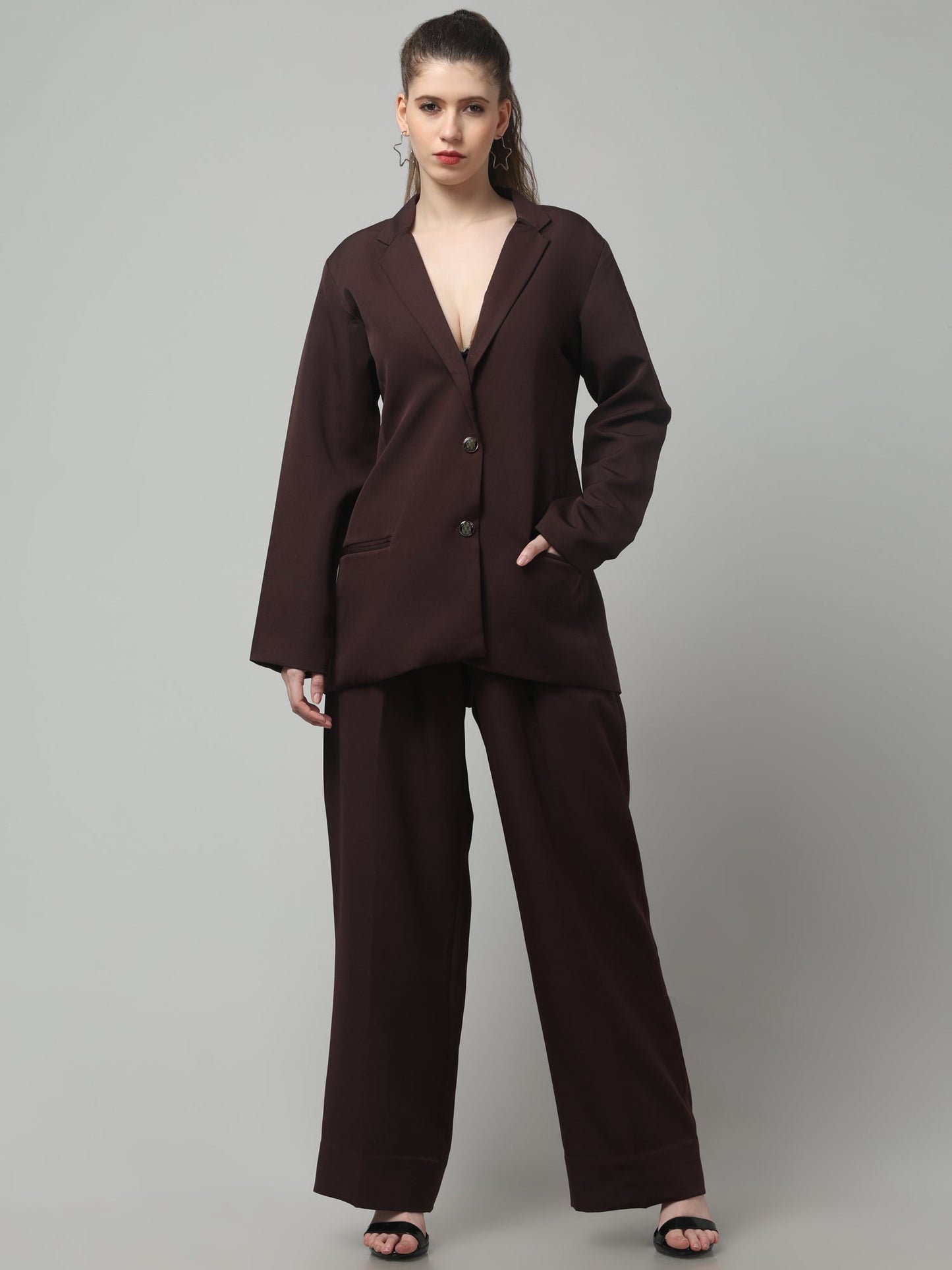 Espresso Essential Blazer Set