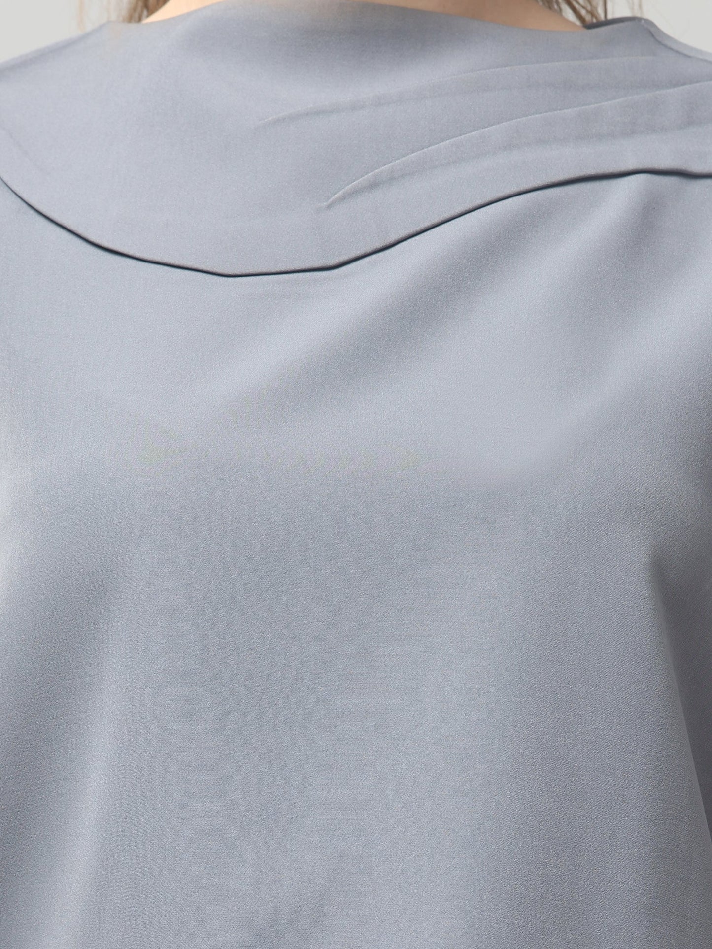Slate Asymmetric Draped Co-ord Set