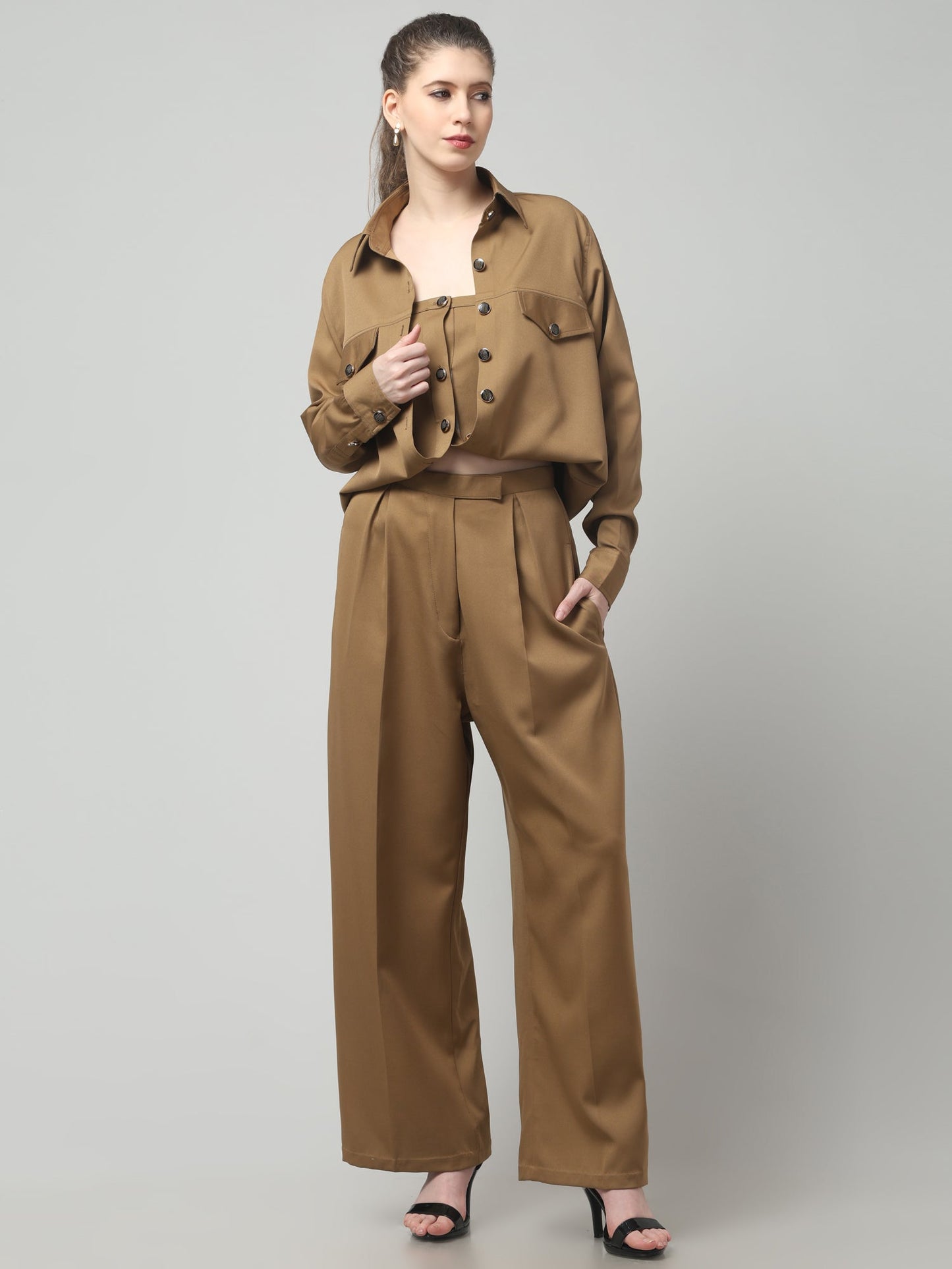 Camel Folded Shirt