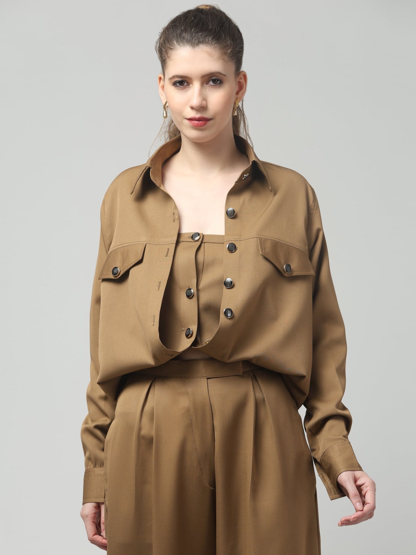 Camel Folded Shirt