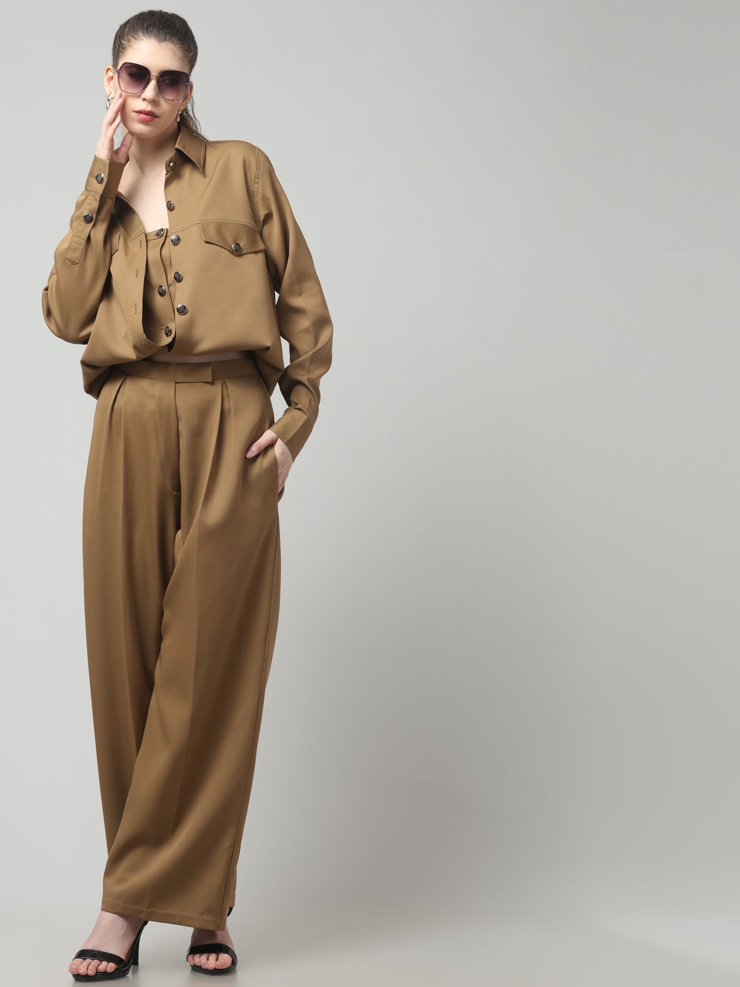 Camel Folded Shirt