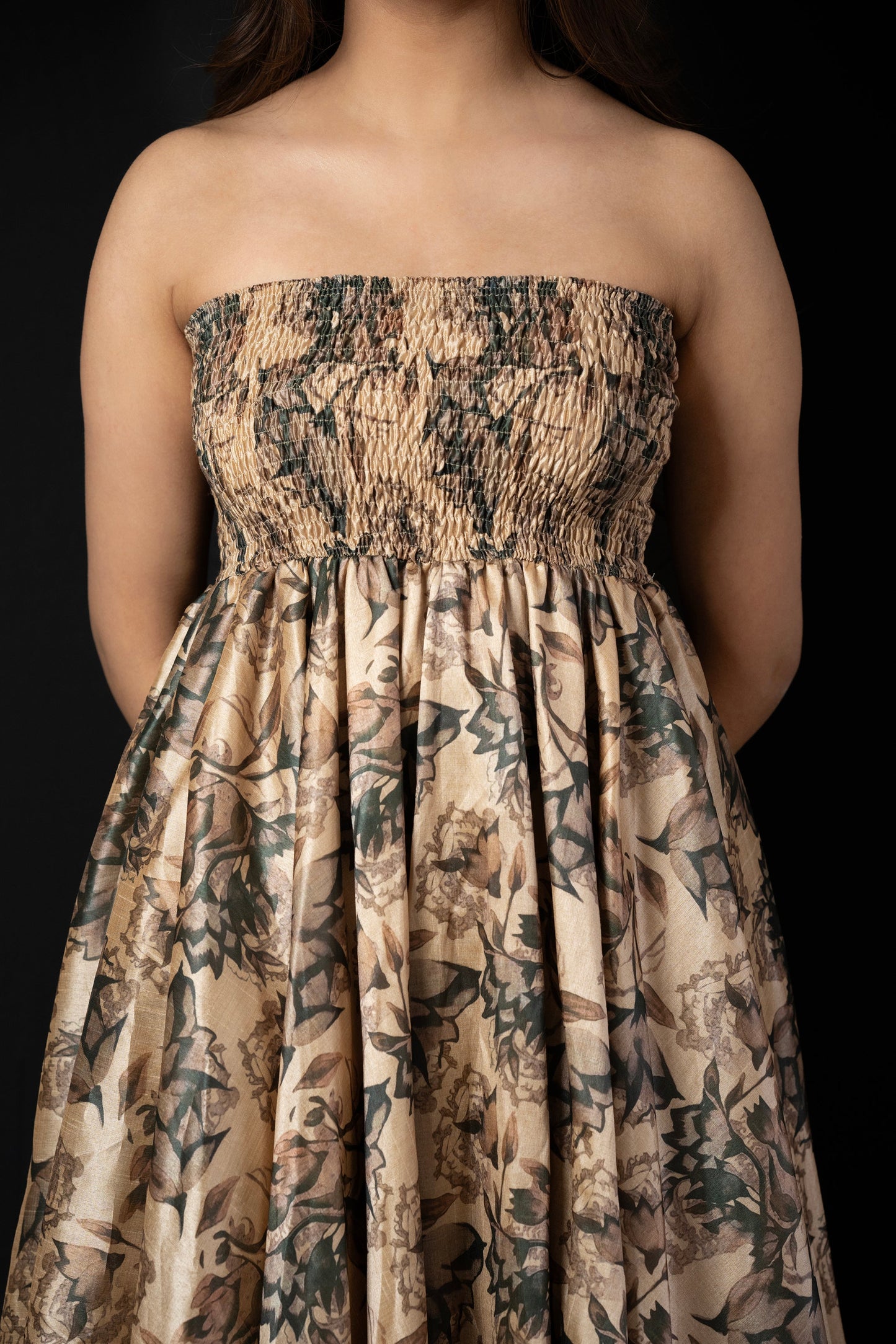 Enchanted Bloom Strapless Dress