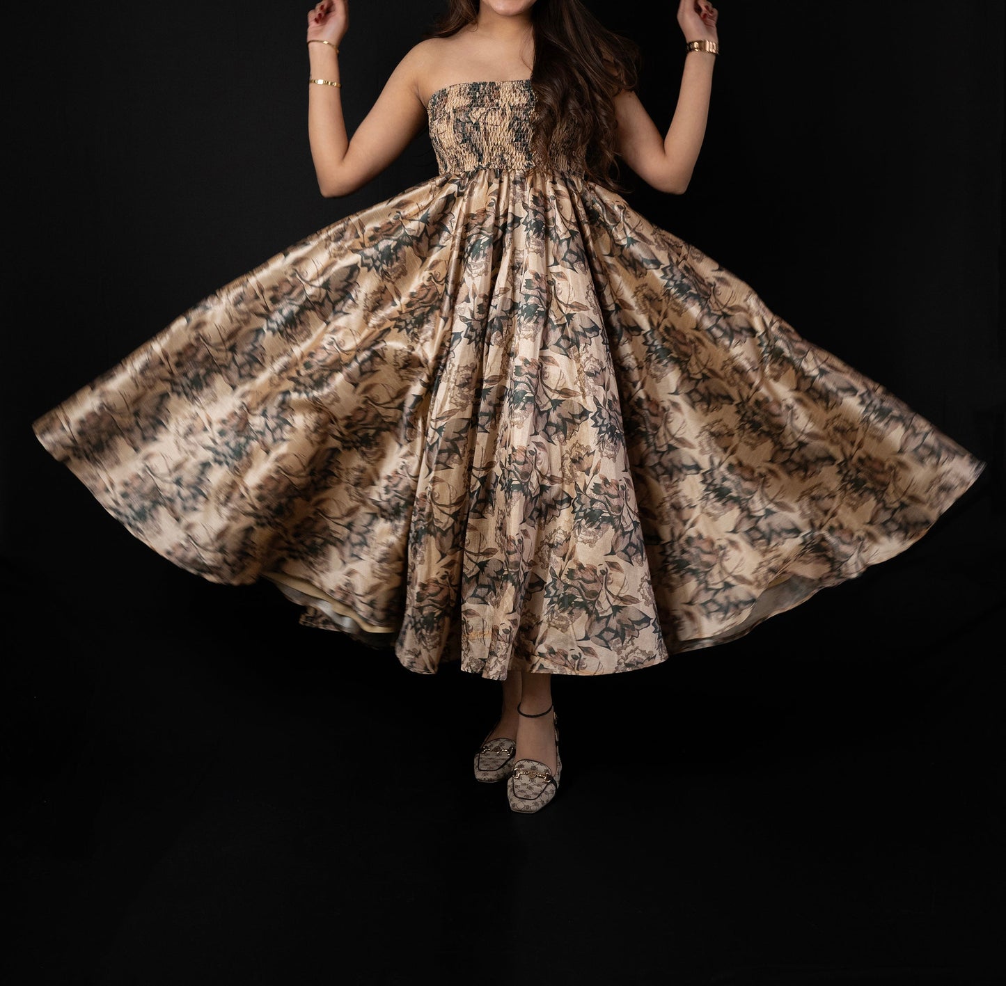 Enchanted Bloom Strapless Dress