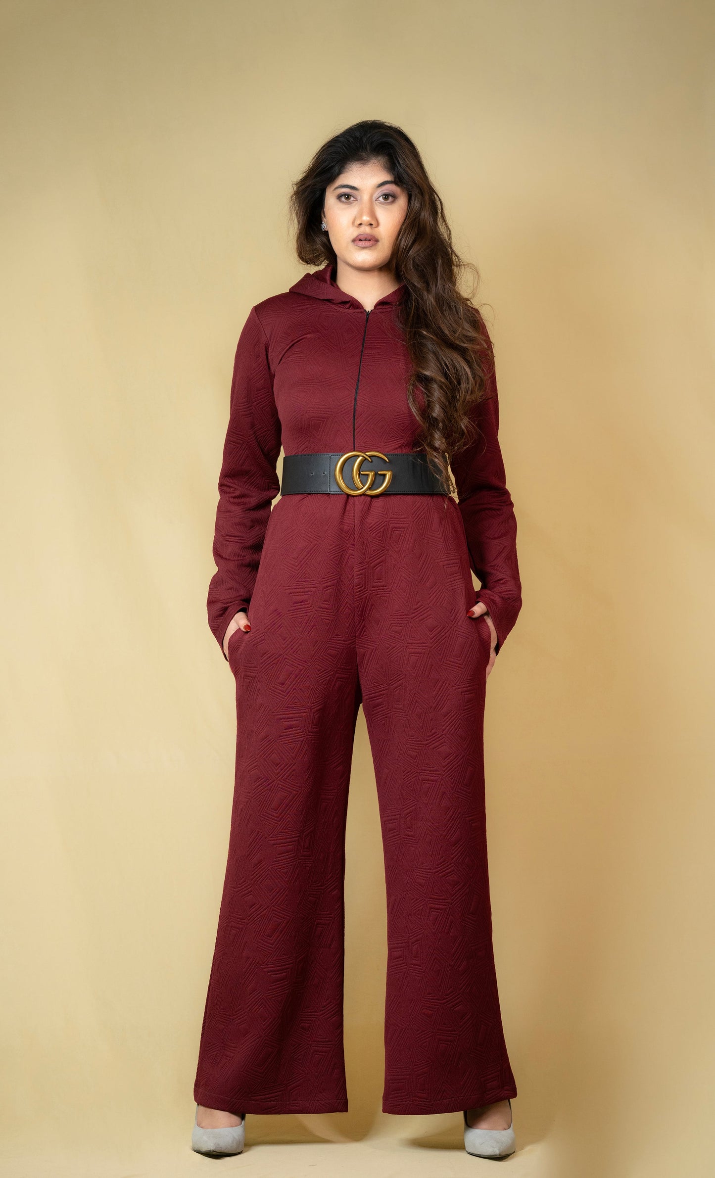 Scarlet Luxe Hooded Jumpsuit