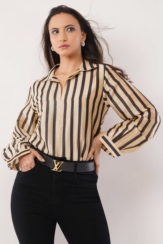 Regal Stripe Blouse