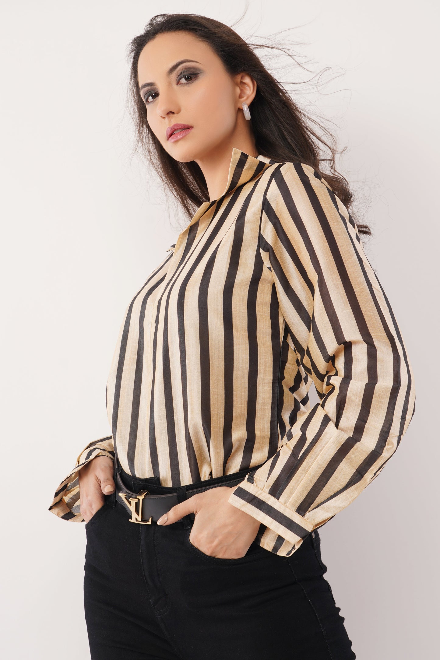 Regal Stripe Blouse
