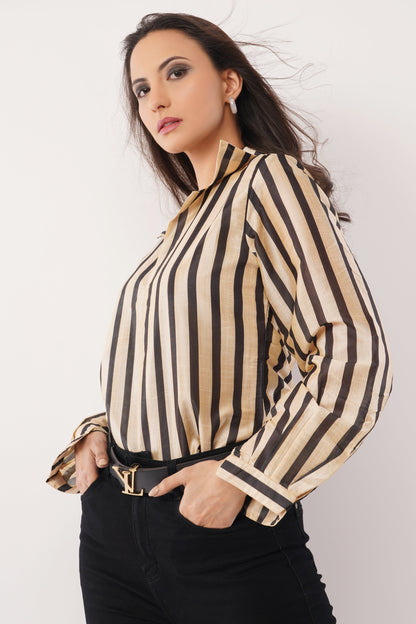 Regal Stripe Blouse