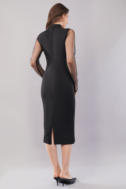 Noir Illusion Sheer Midi