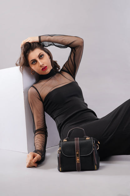 Noir Illusion Sheer Midi