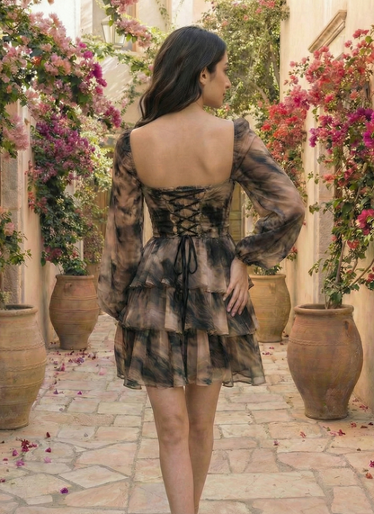 Tie-Dye Tiered Dress