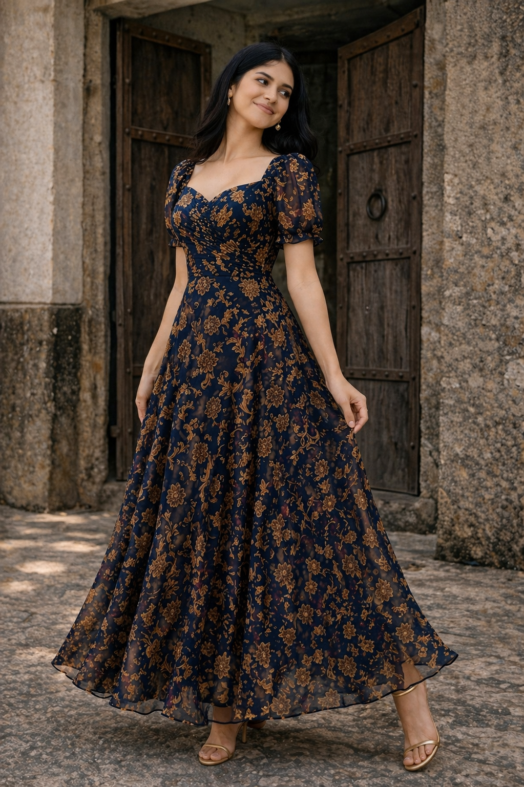 Vintage Beige Bloom