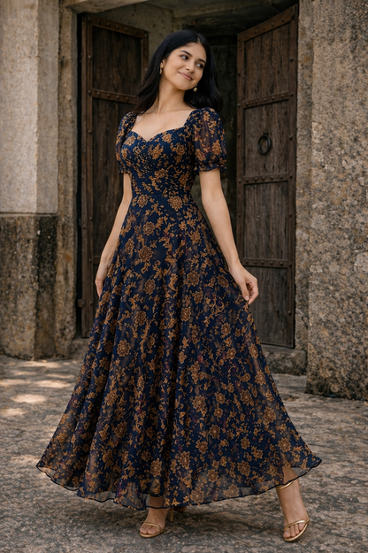 Vintage Beige Bloom