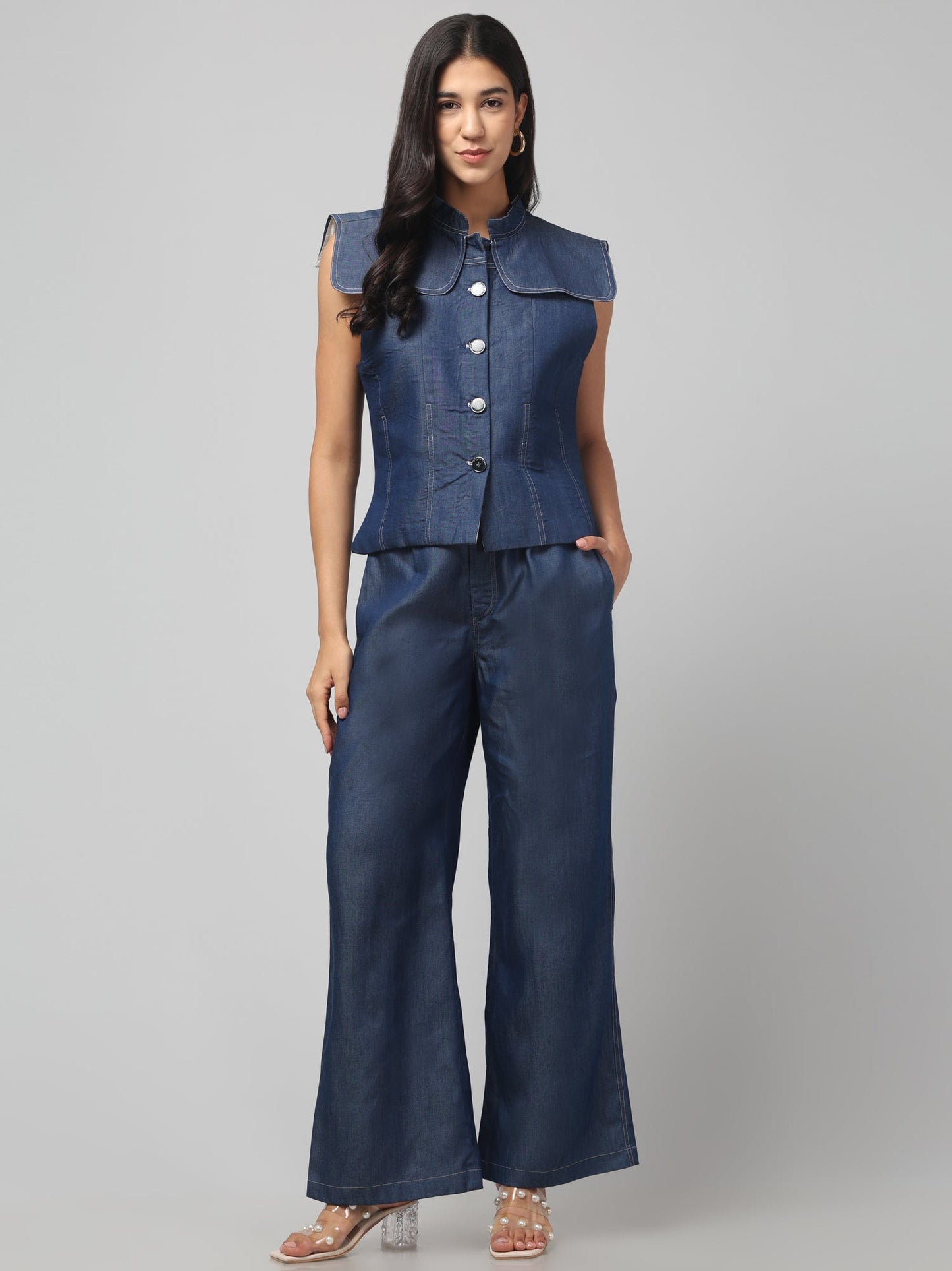 Indigo Sculpt Co-Ord Set