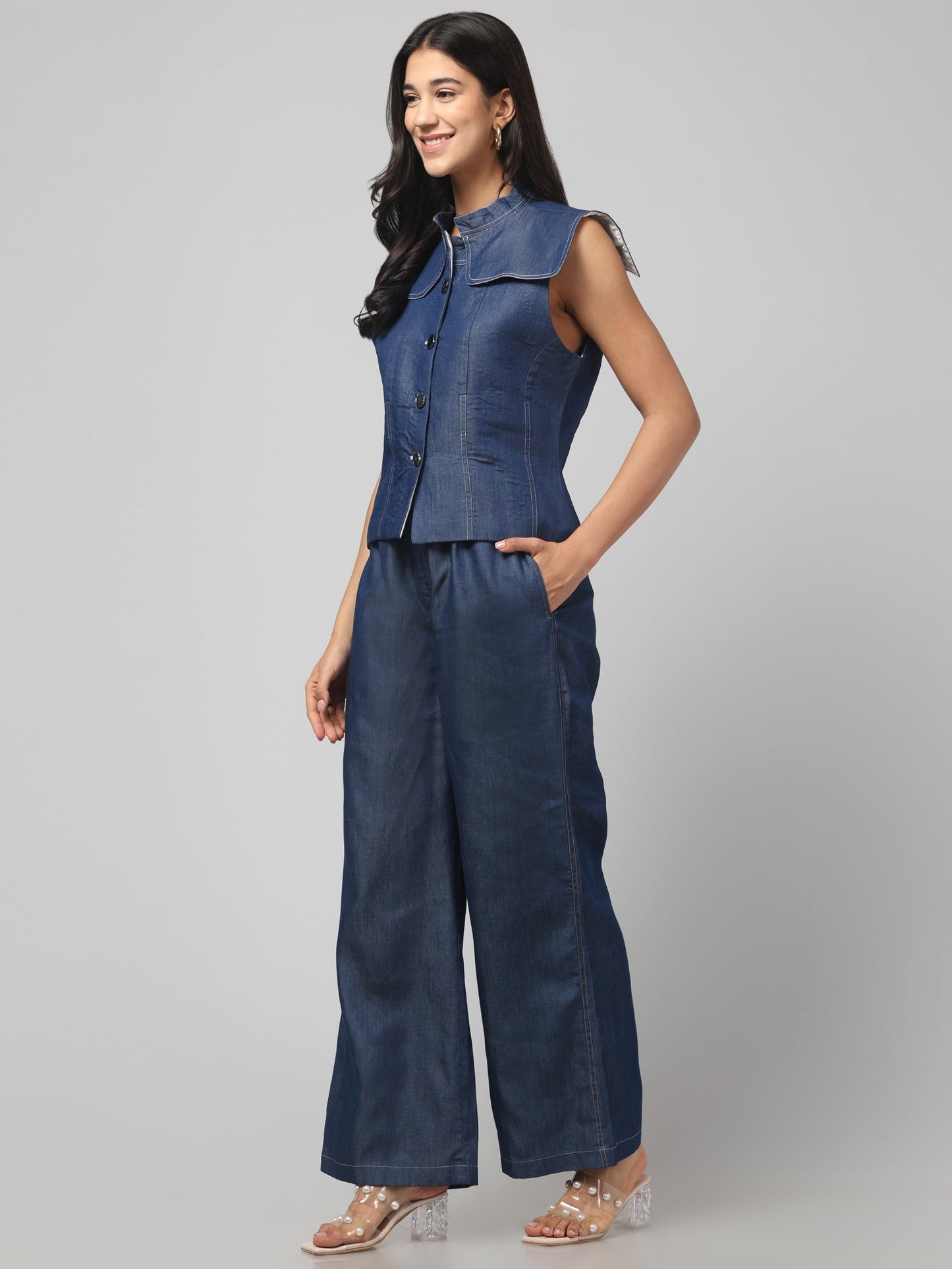 Indigo Sculpt Co-Ord Set
