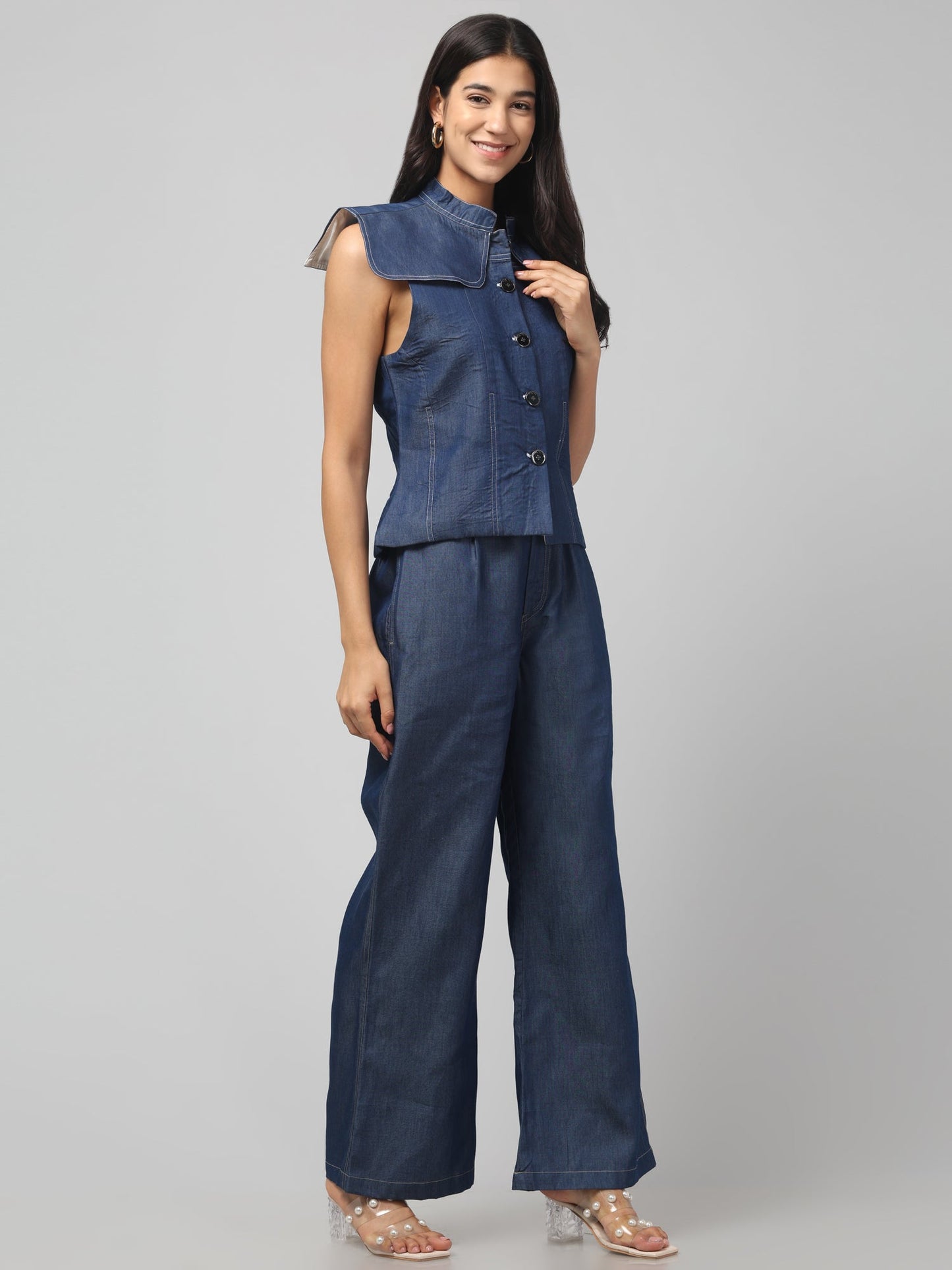 Indigo Sculpt Co-Ord Set