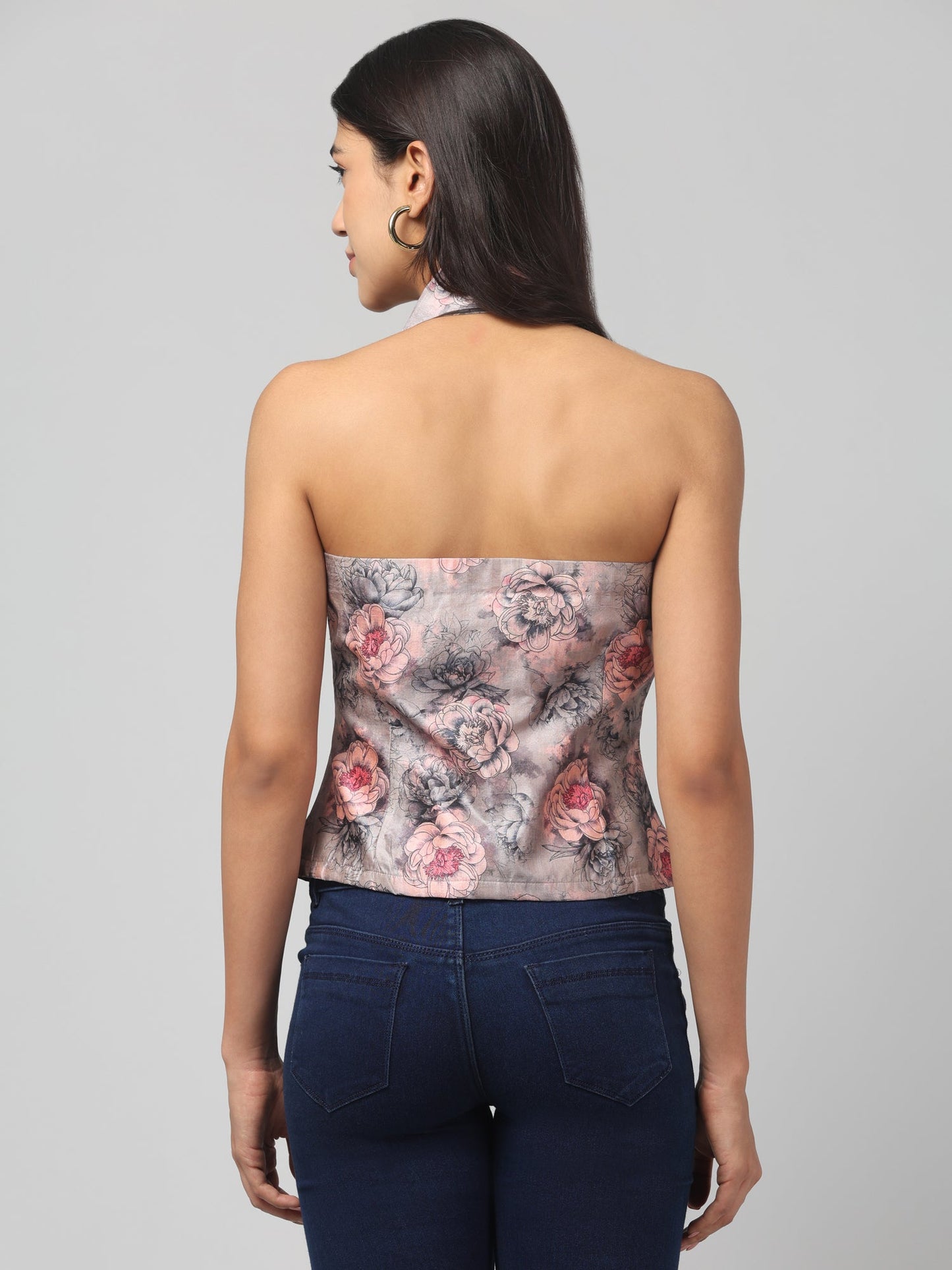 Blush Bloom Halter Top