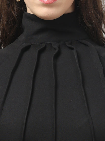 Noir Sculpt Midi Dress