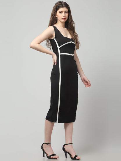 Linear Luxe Bodycon Dress