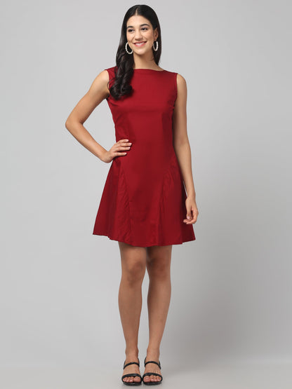 Crimson Curve Dress