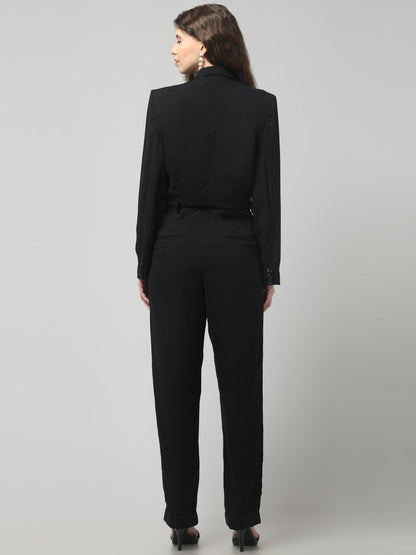 Power Mode Belted Jumpsuit