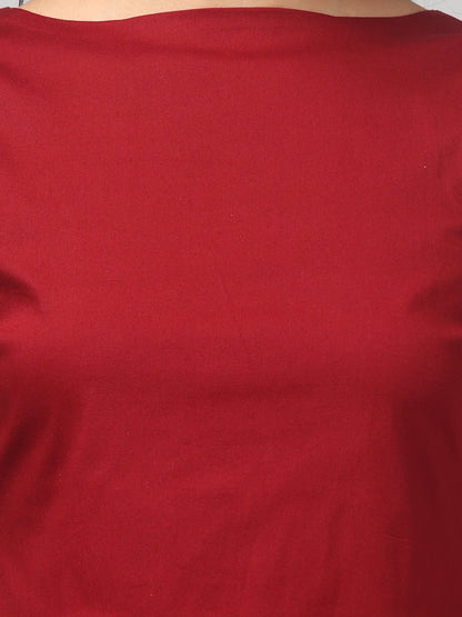 Crimson Curve Dress