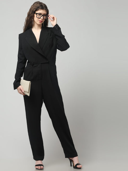 Power Mode Belted Jumpsuit