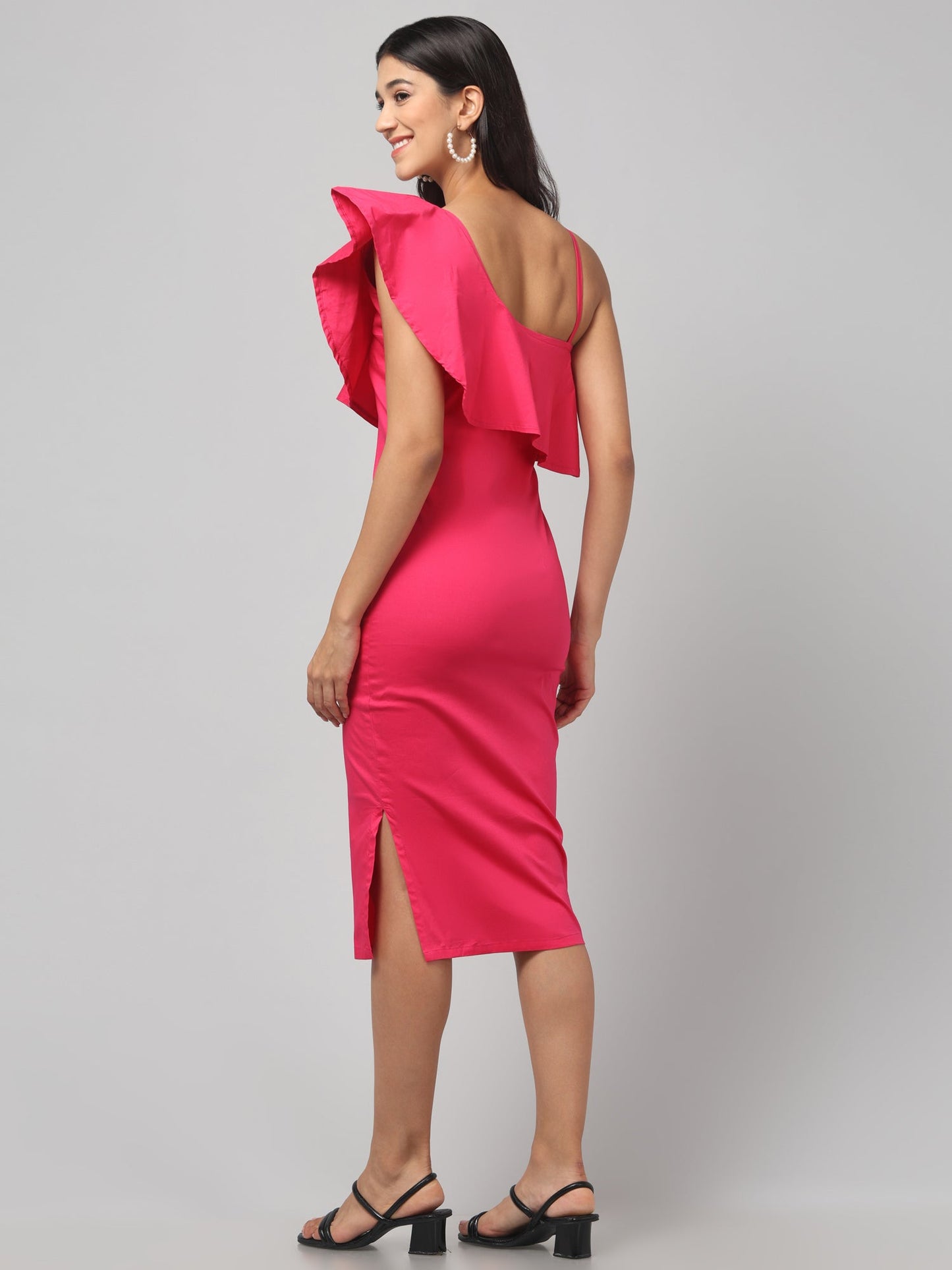 Rosé Rush Ruffle Dress