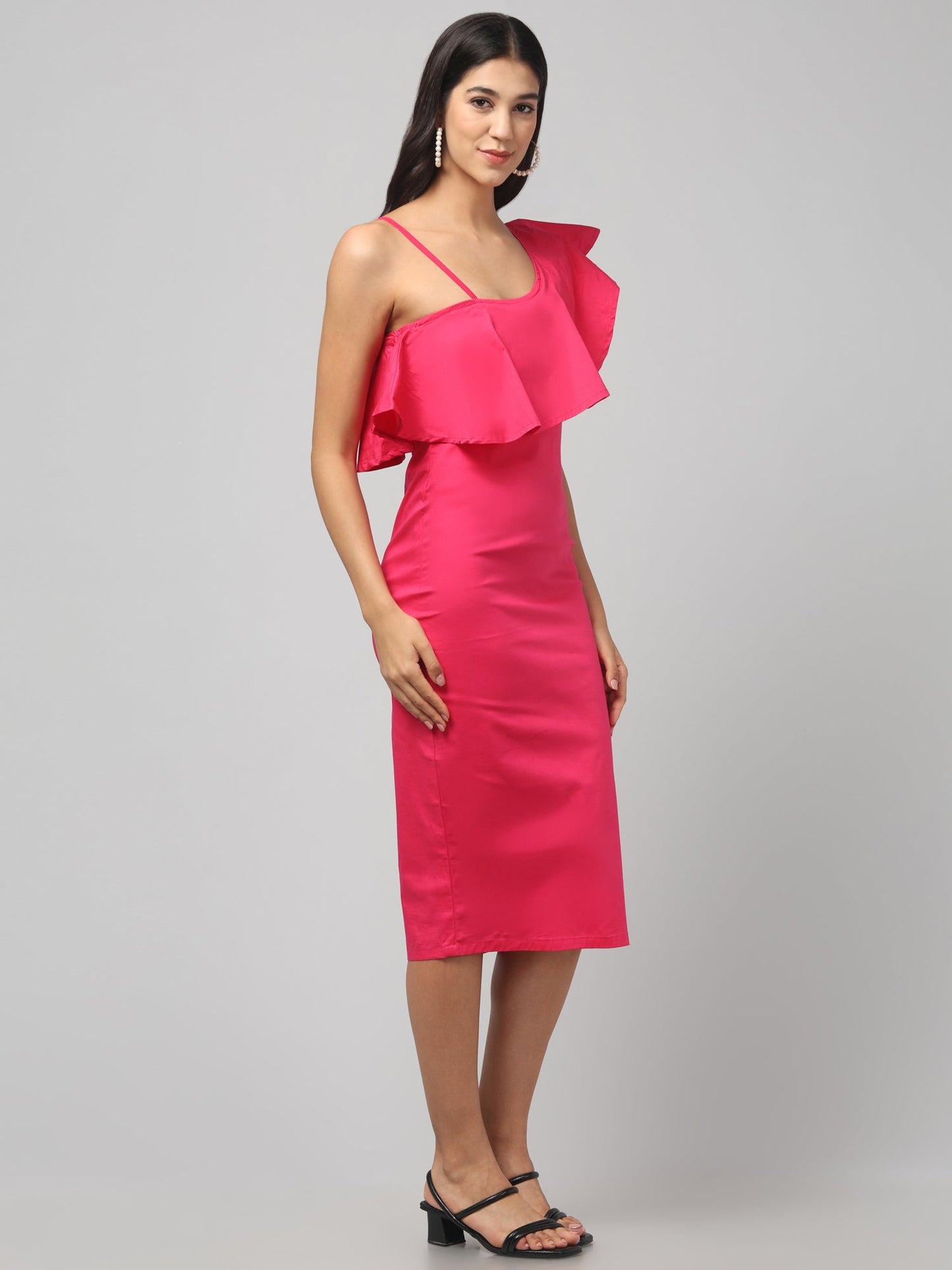 Rosé Rush Ruffle Dress