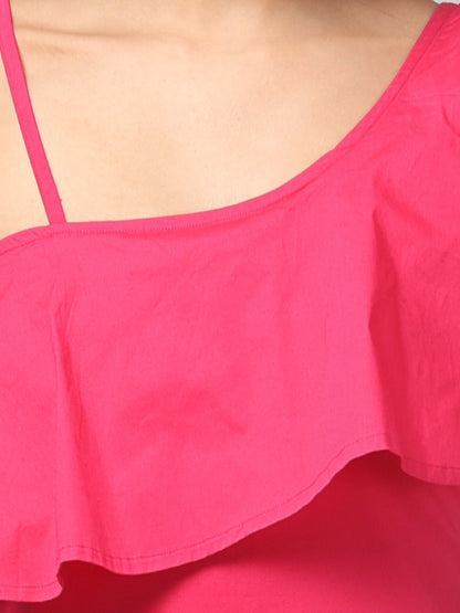 Rosé Rush Ruffle Dress