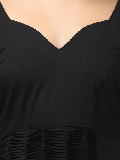 Velvette Noir Slit Dress