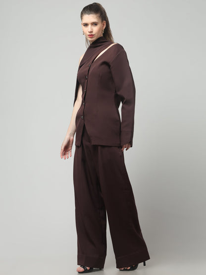Asymmetria One-Shoulder Blazer Set
