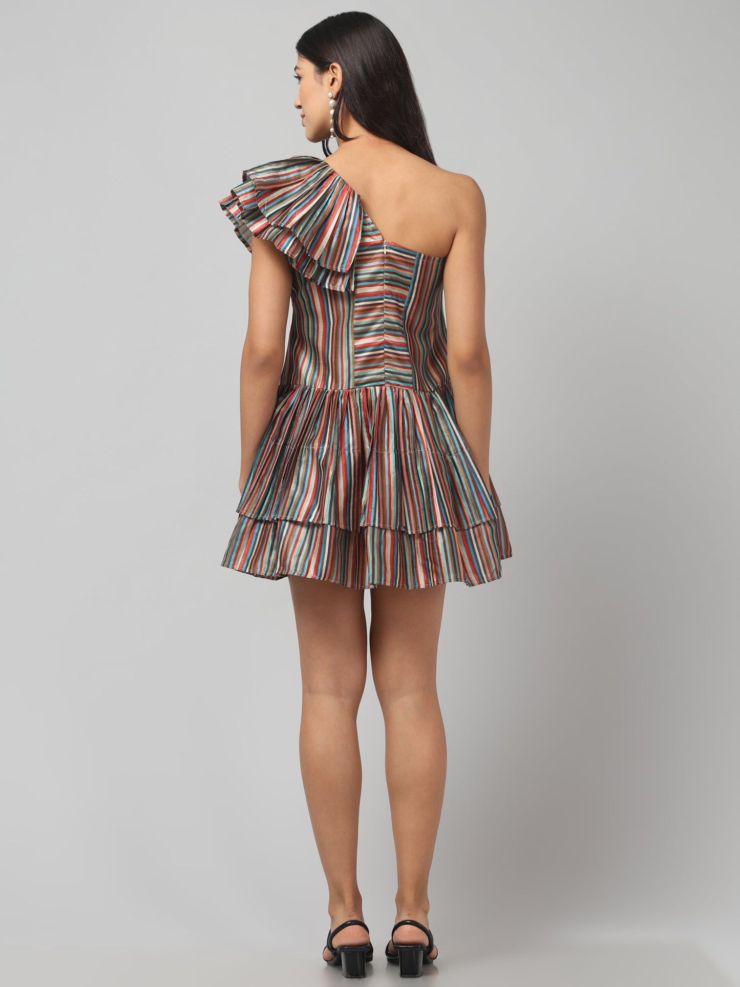 Confetti Rush One-Shoulder Dress