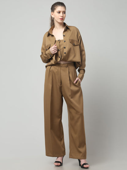 Camel Folded Shirt
