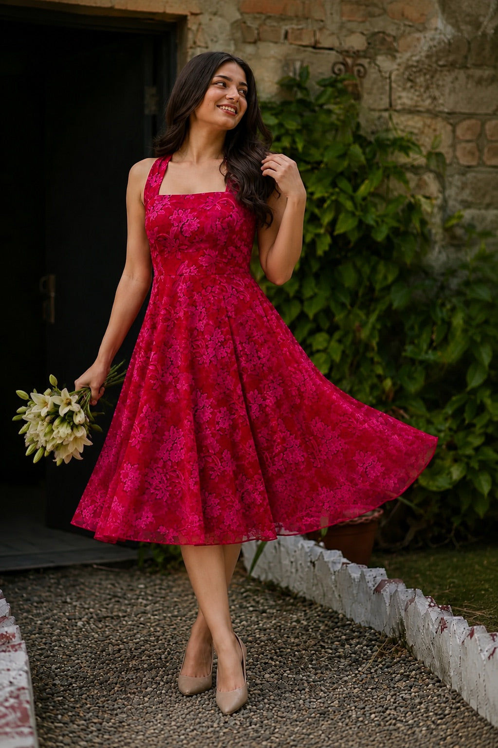 Blushing Blossom Dress