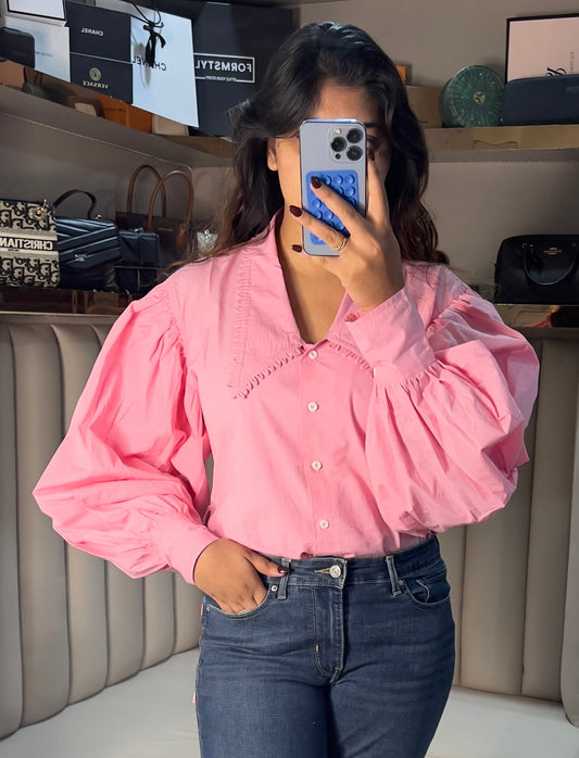 Rose Puff Elegance Shirt 🌸
