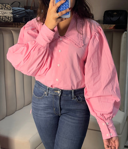 Rose Puff Elegance Shirt 🌸