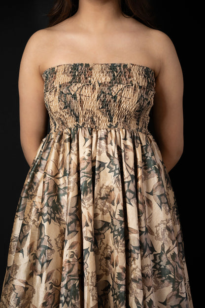 Enchanted Bloom Strapless Dress