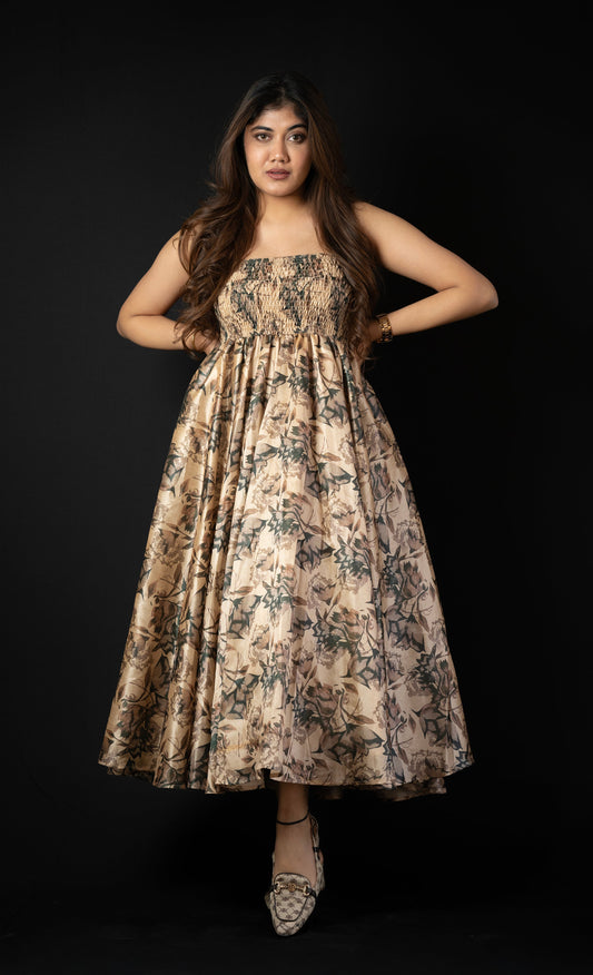Enchanted Bloom Strapless Dress
